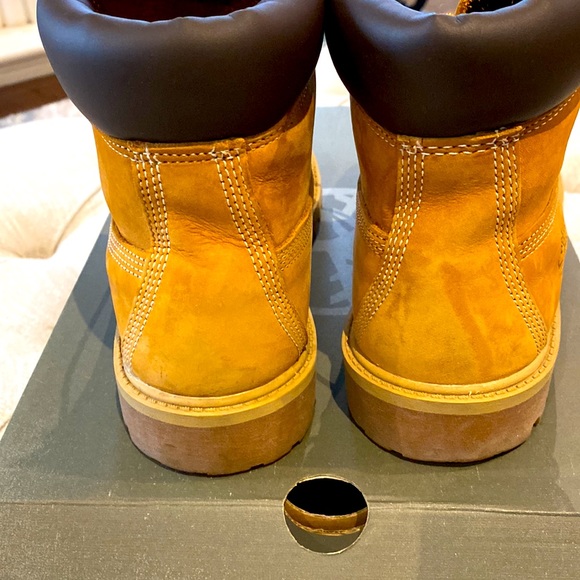 Timberland Waterproof Junior Wheat Nubuck Boots - Picture 4 of 5